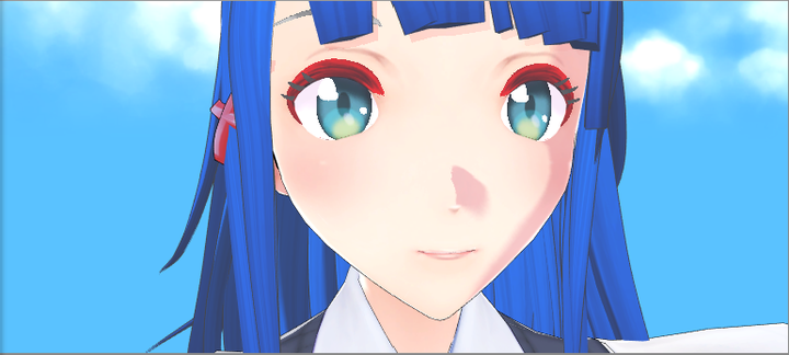 그림 5: SDF(URP) 기반 얼굴 그림자 맵 생성의 카툰 렌더링 효과 구현